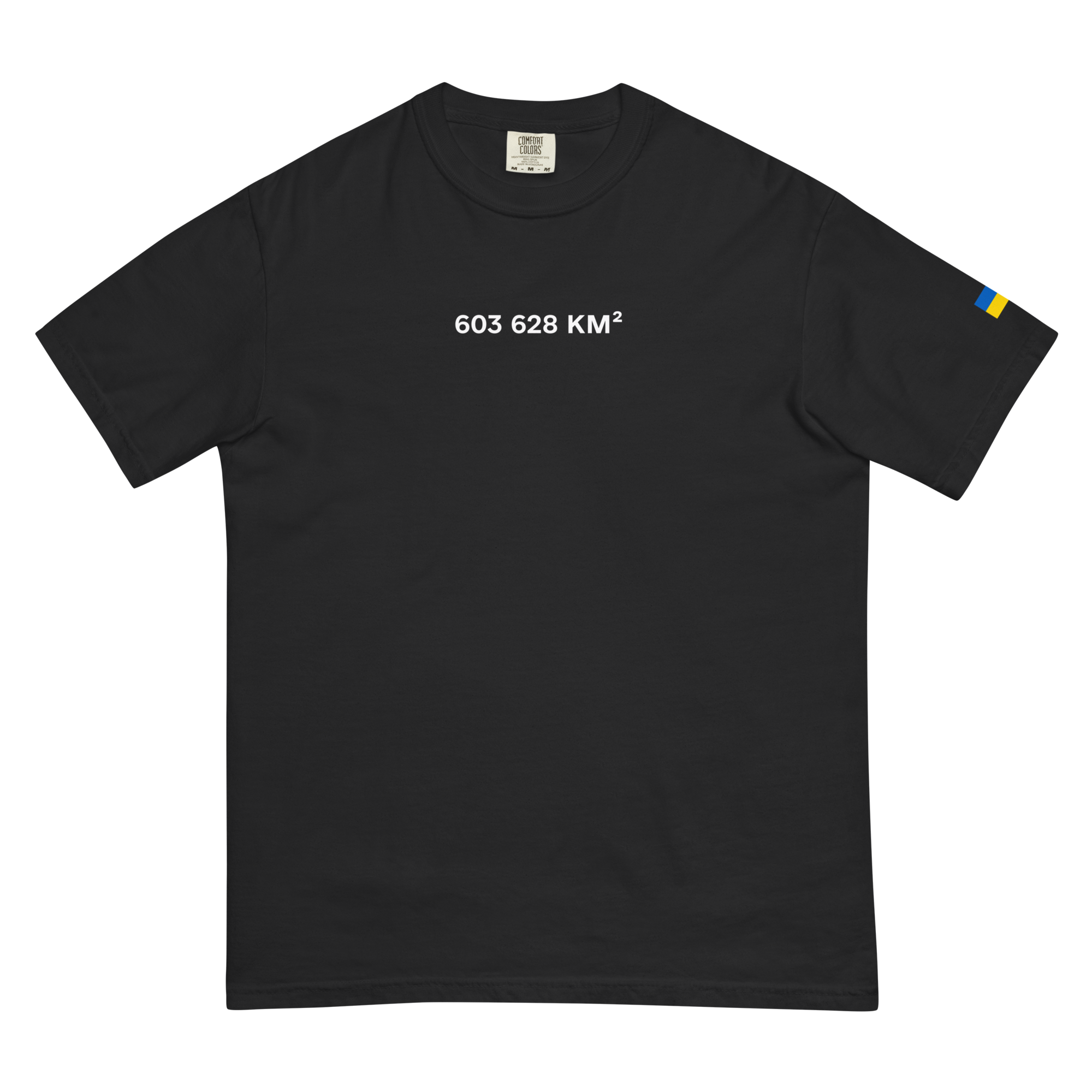 603,628 km² Black T-shirt – The Kyiv Independent Store