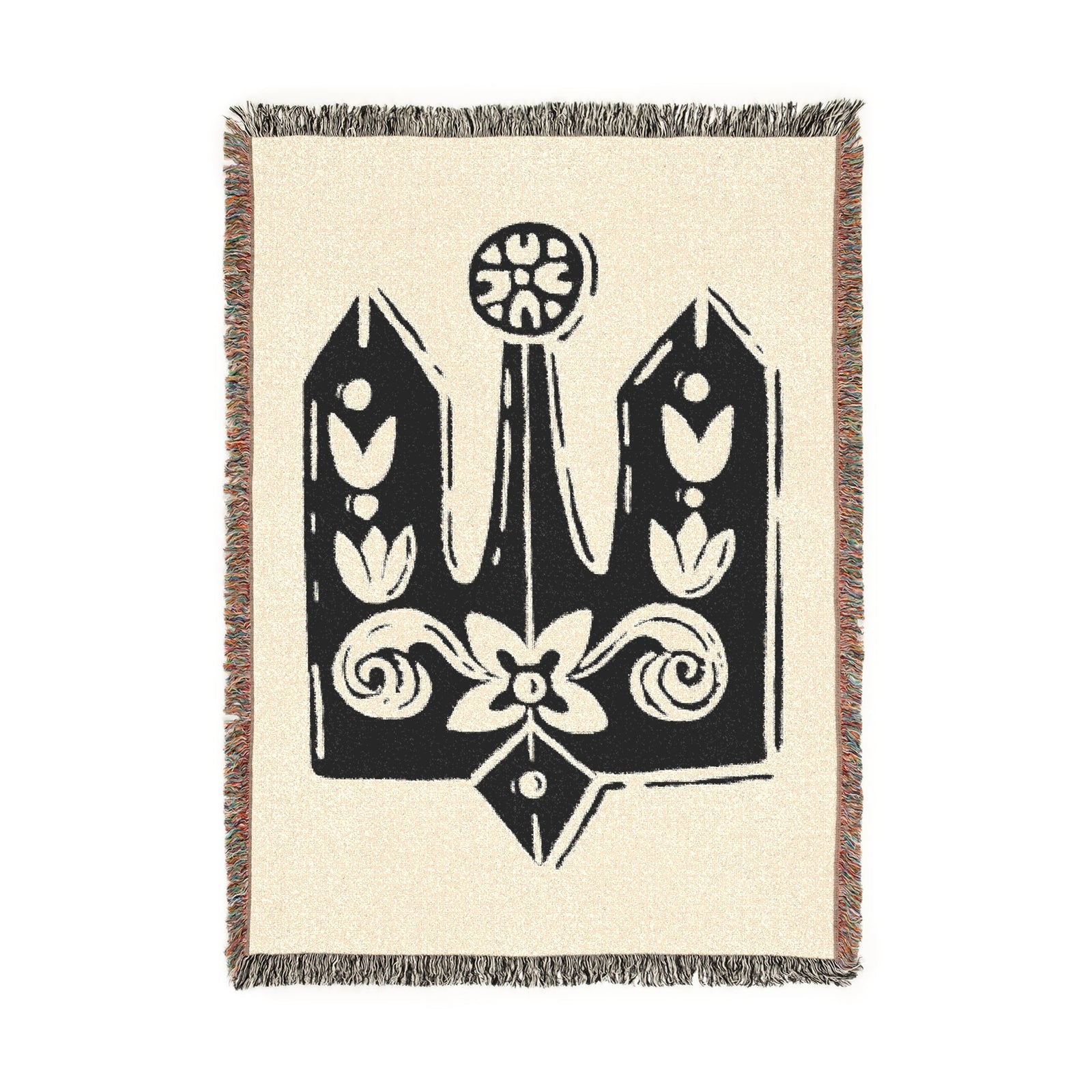 Trident print blanket