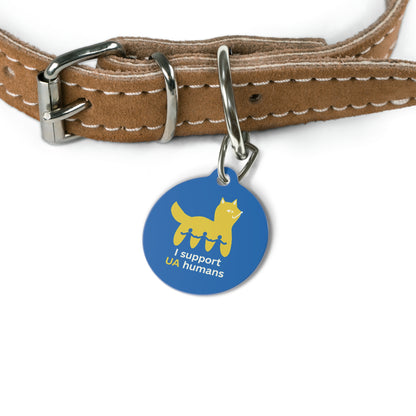 We Are Companions Human T-Shirt and I Support UA Humans Cat Tag