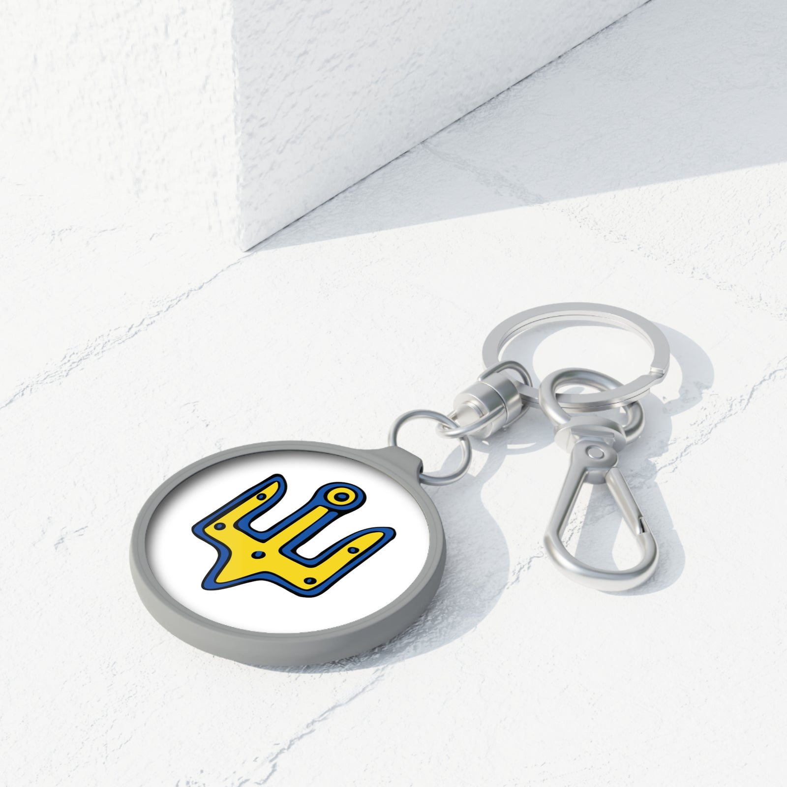 Ukrainian Trident Keyring Tag