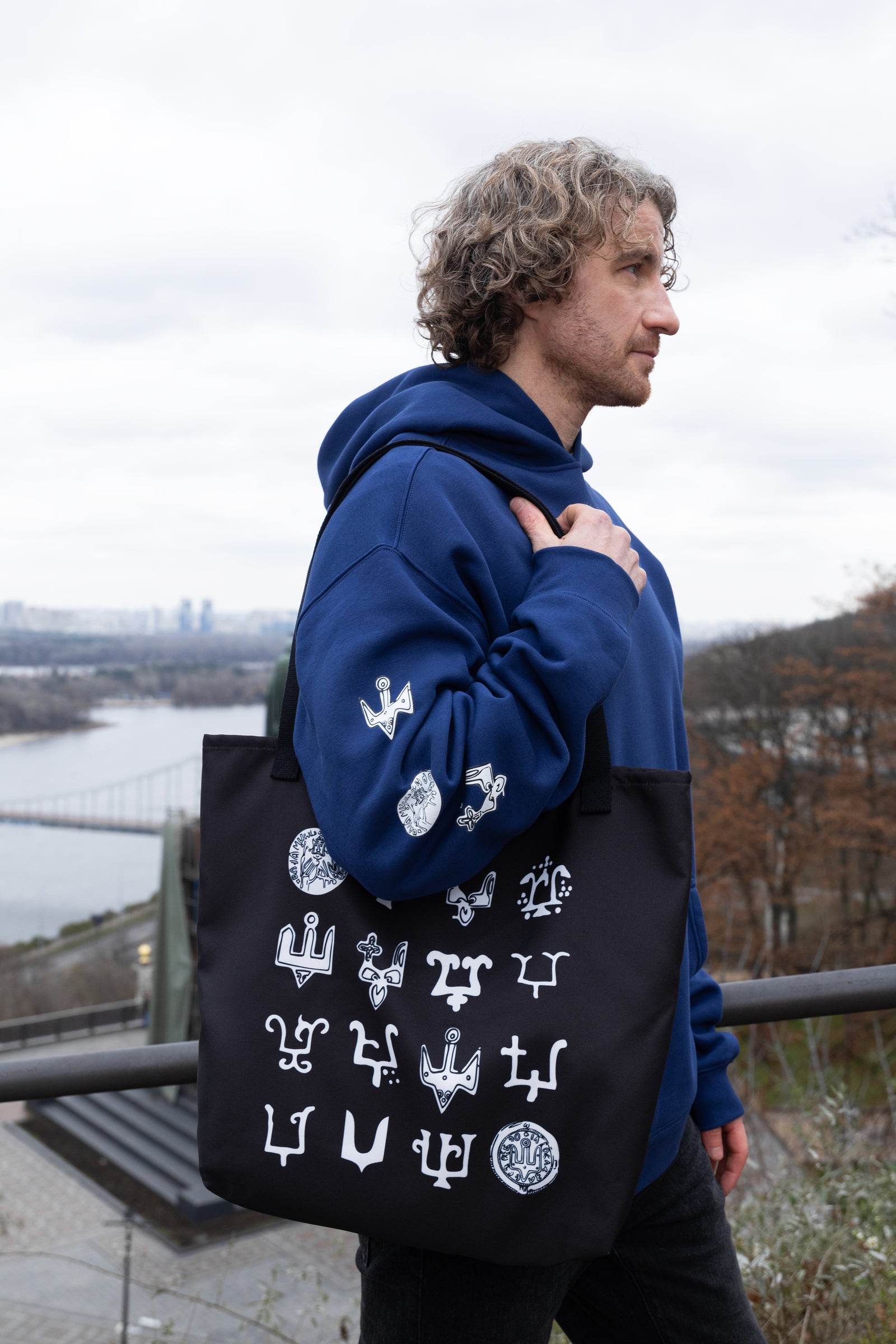 Ancient Coins tote bag (Black)