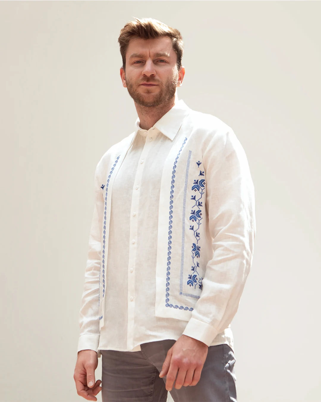 Vyshyvanka Shirt by the Kyiv Independent × Gaptuvalnya