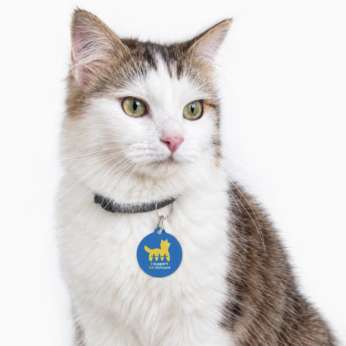 I Support UA Animals Key Ring and I Support UA Humans Cat Tag