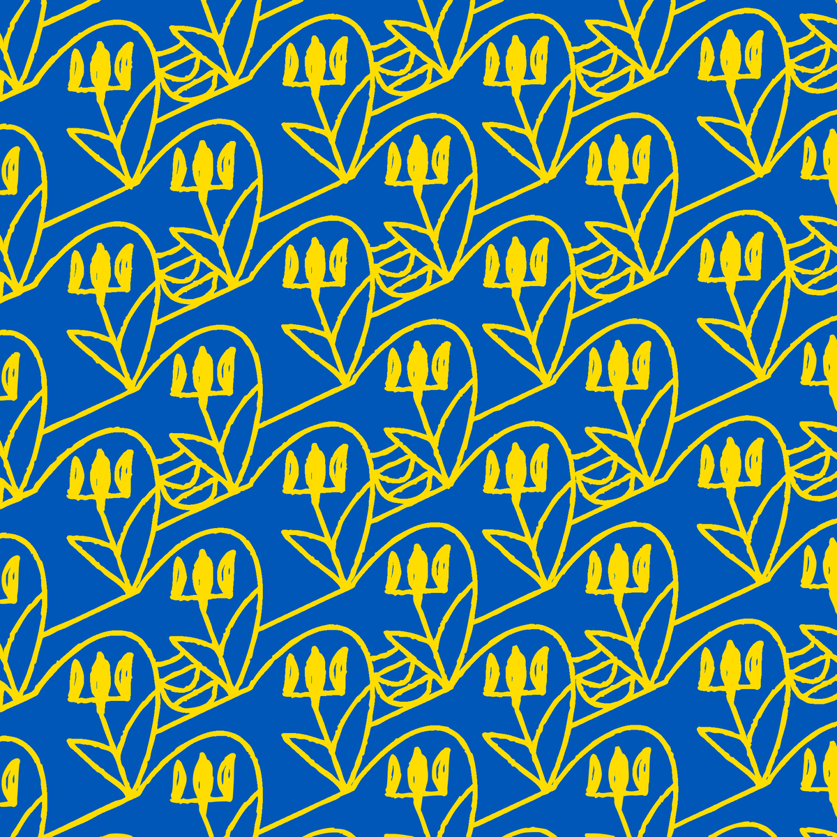 Tryzub wrapping paper (Flower)