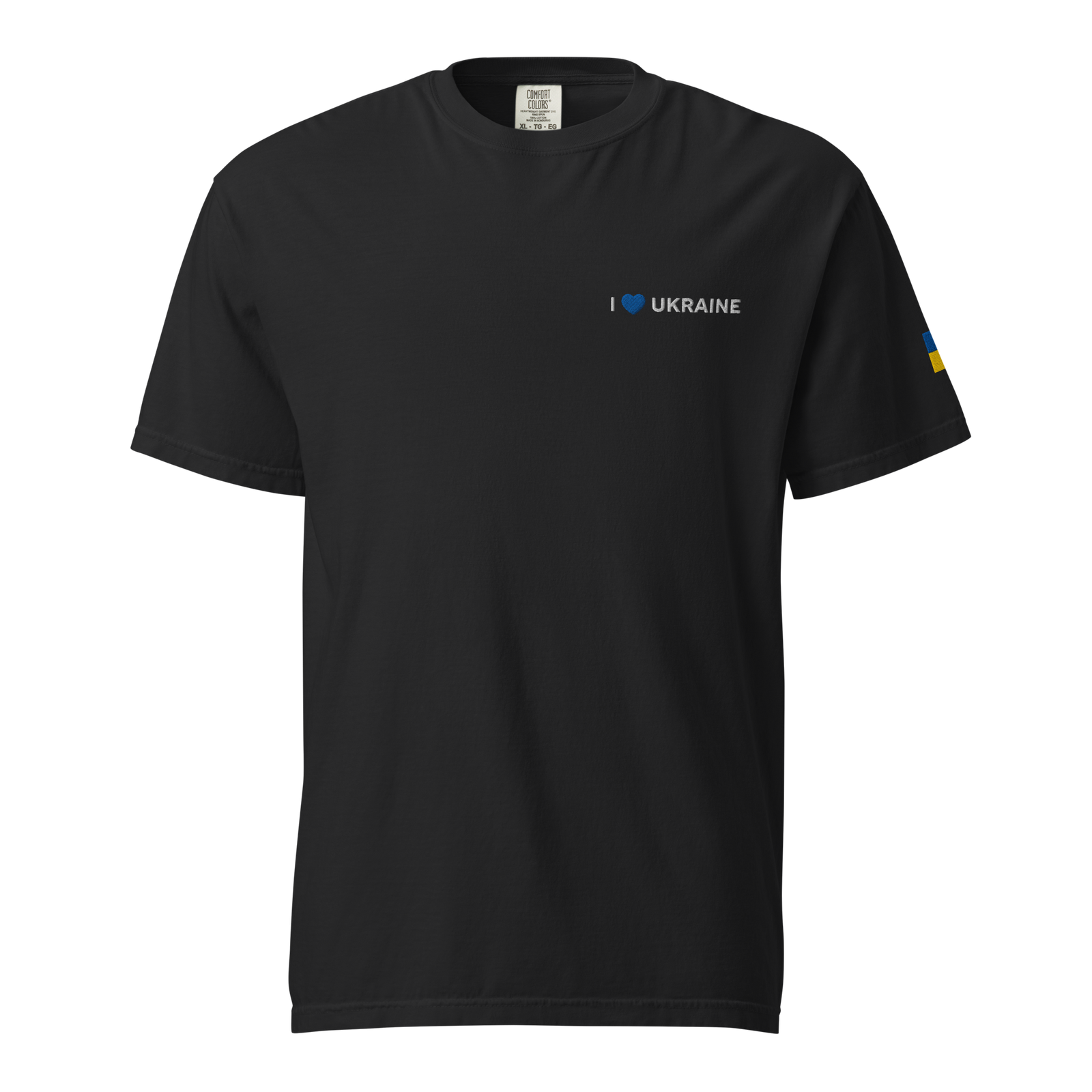 I Love Ukraine Embroidered T-shirt